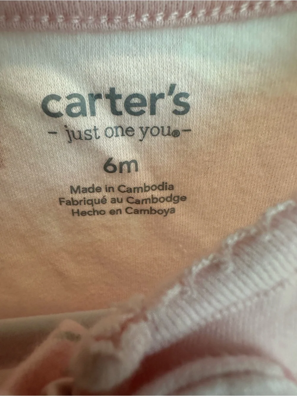 Carter's Pink, White and Purple Baby Footed One-Pieces - Farm & Floral Prints